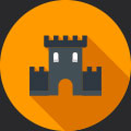 Icono castillo fotografía aérea de patrimonio con drones, Foxman S.L.
